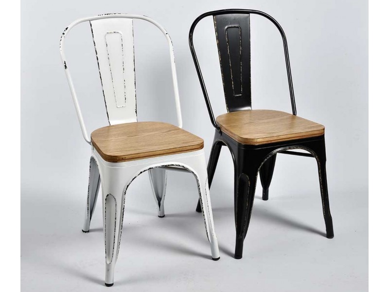 Krzesło Metalowe Spring Białe