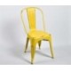 Krzesło Metalowe Spring Żółte