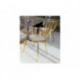 Krzesło jadalniane Glamour Celano gold/grey